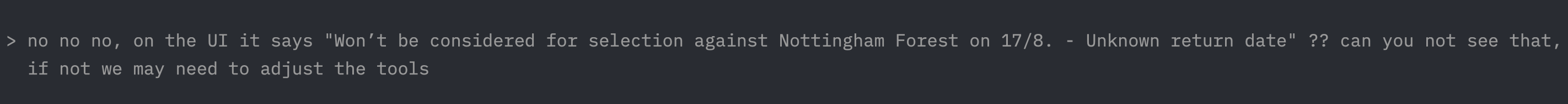 My Panic Message to Claude